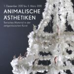 Plakat zur Ausstellung "Animalische Ästhetiken" im Kunsthaus Kaufbeuren
