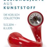 Plakat zur Ausstellung "Designobjekte aus Kunststoff" im Kunsthaus Kaufbeuren