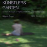 Plakat zur Ausstellung "Des Künstlers Garten" im Kunsthaus Kaufbeuren