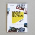 Kulturreport 2021, Rückblick auf das Programm des Kulturamts der Stadt Kempten Kulturreport 2021, Rückblick auf das Programm des Kulturamts der Stadt Kempten, buntes grafik design